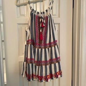Embroidered tank